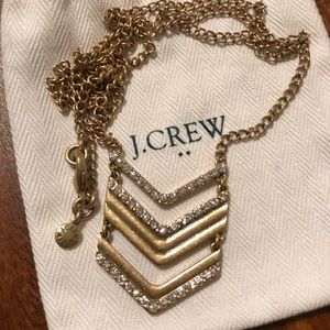 J.Crew gold chevron necklace